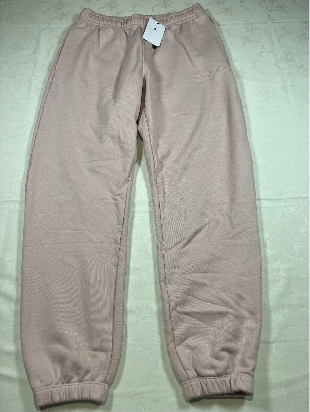 New $110 Air Jordan Woodmark Heavyweight Pink Jogger Standard Fit Size Medium